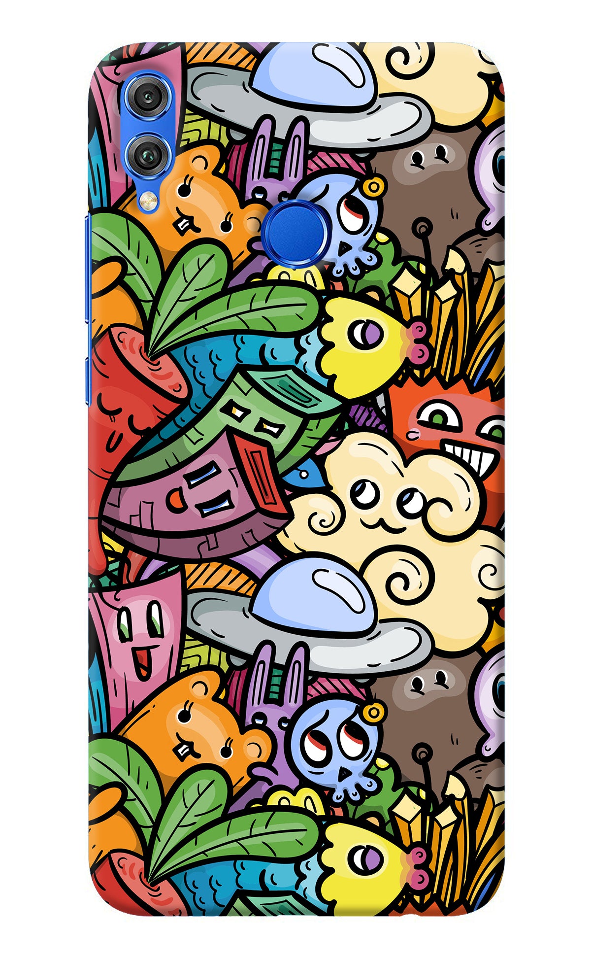 Veggie Doodle Honor 8X Back Cover