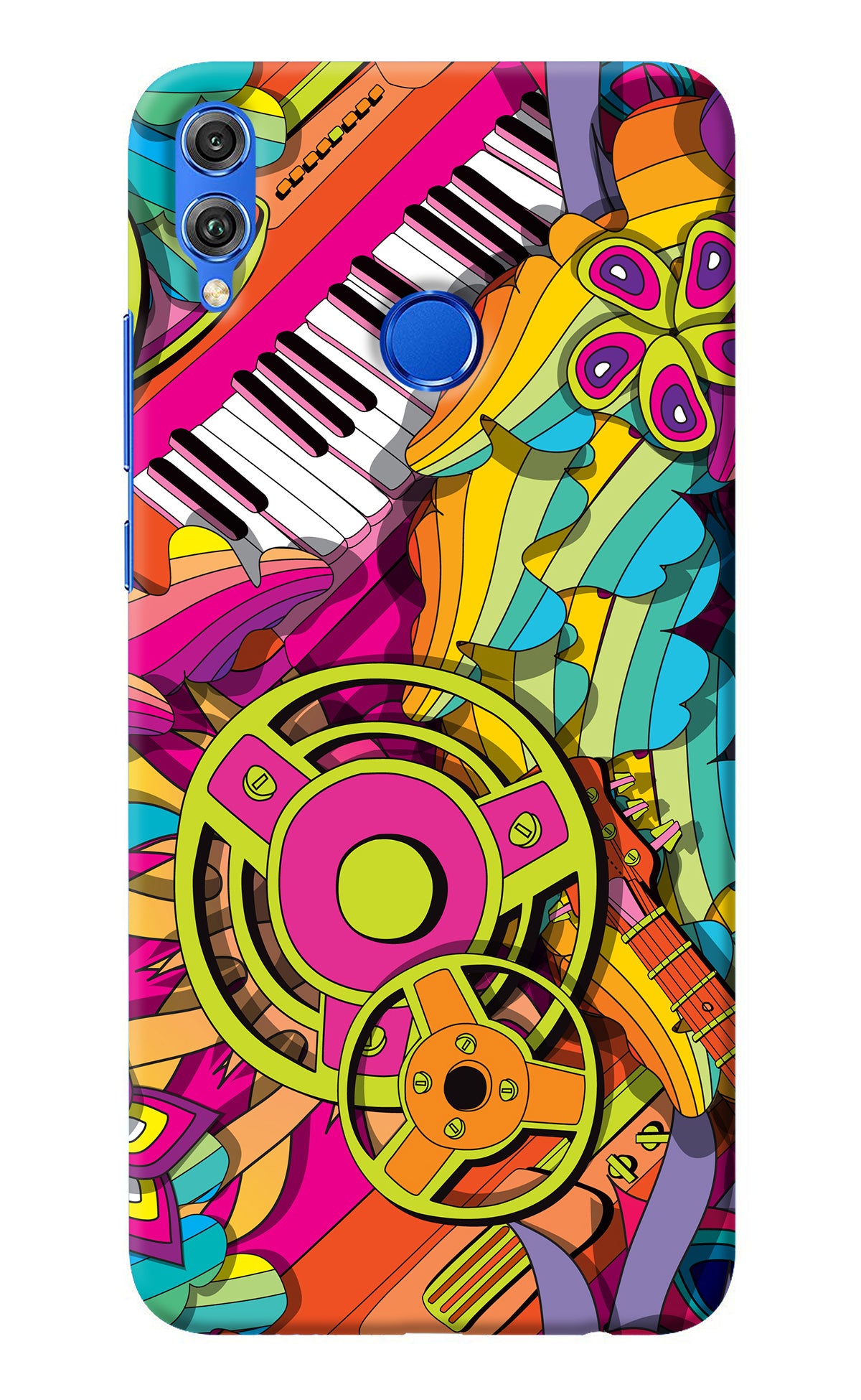 Music Doodle Honor 8X Back Cover