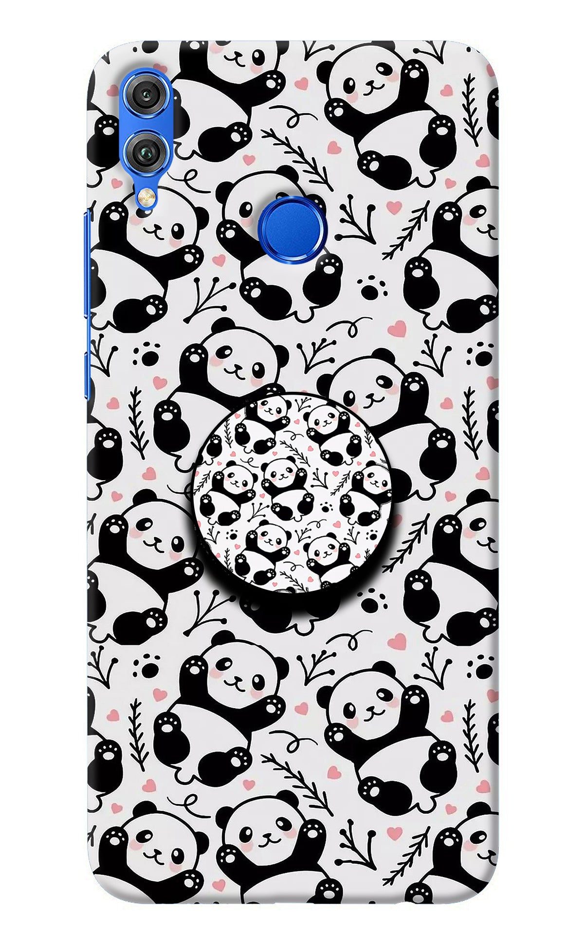 Cute Panda Honor 8X Pop Case