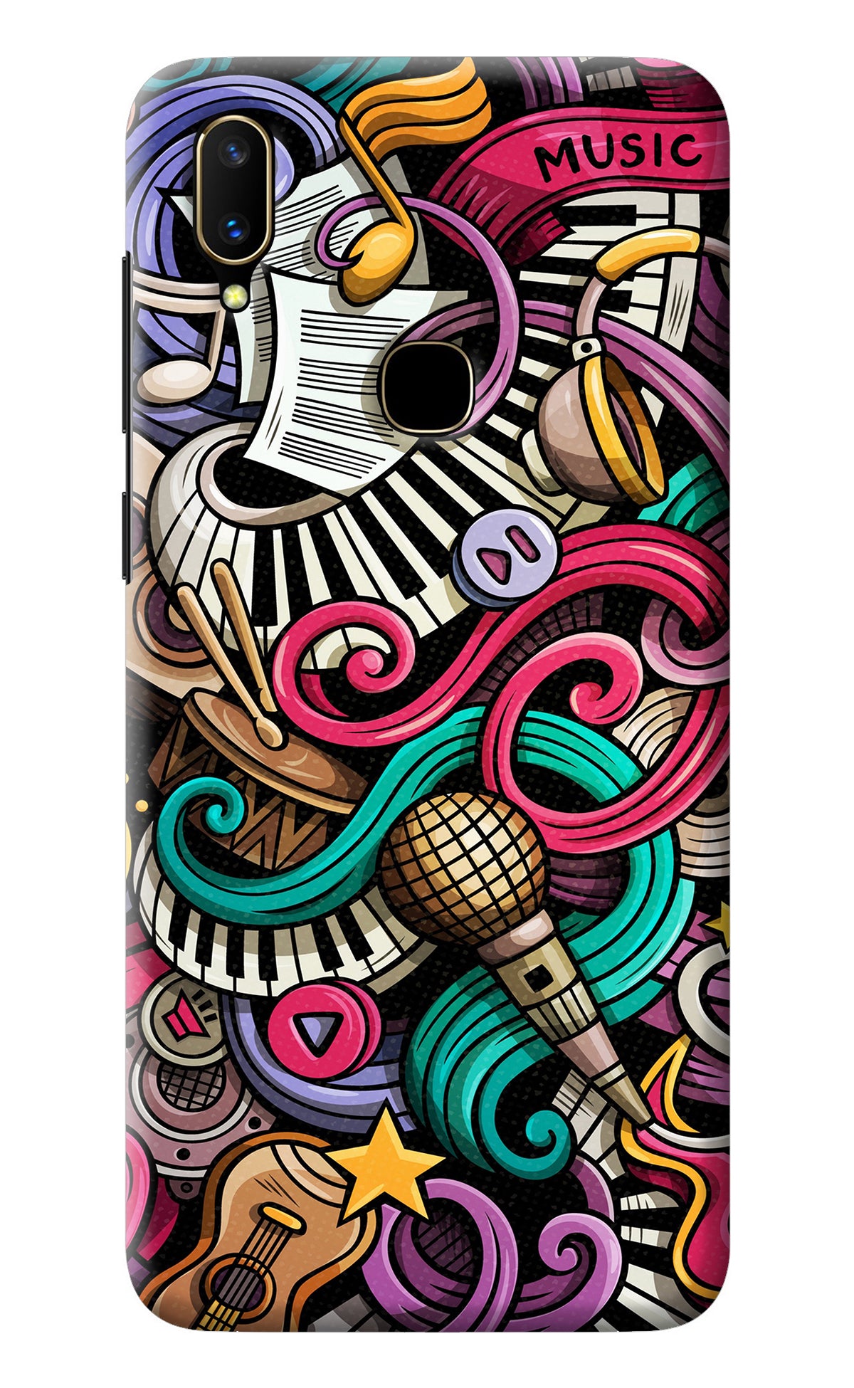 Music Abstract Vivo V11 Back Cover