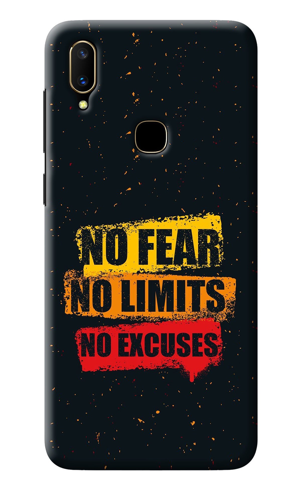 No Fear No Limits No Excuse Vivo V11 Back Cover