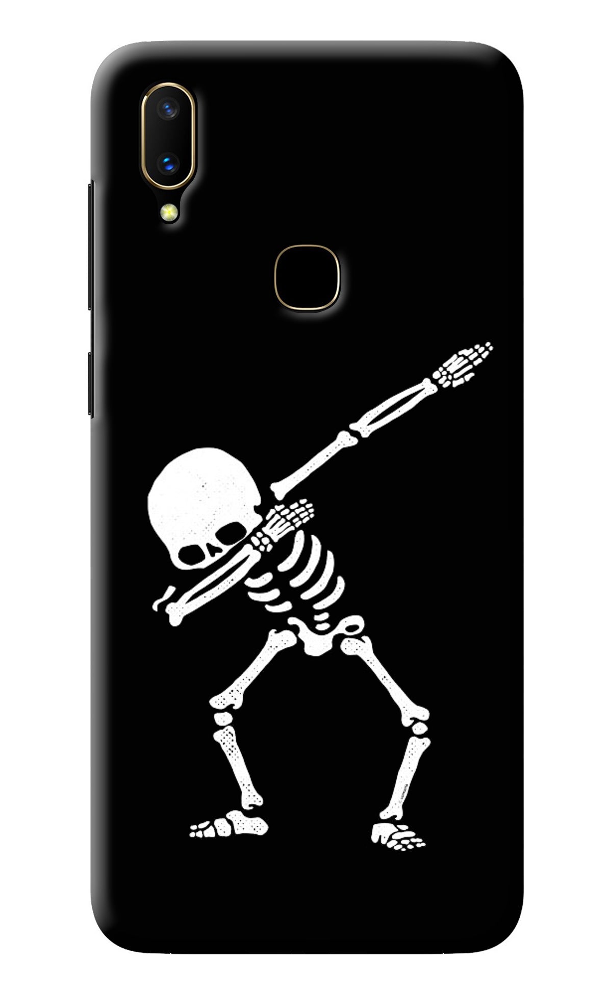 Dabbing Skeleton Art Vivo V11 Back Cover