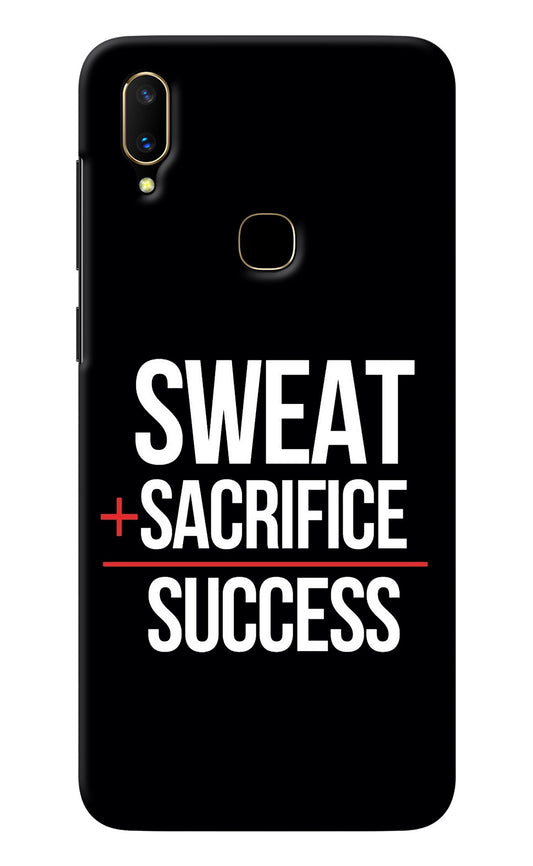 Sweat Sacrifice Success Vivo V11 Back Cover