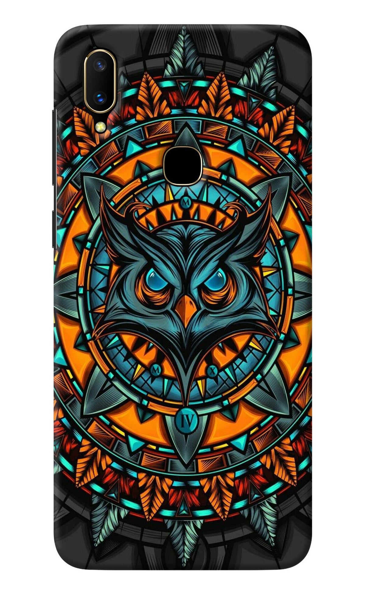 Angry Owl Art Vivo V11 Back Cover