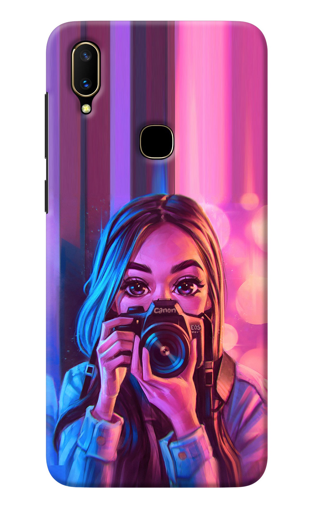 Girl Photographer Vivo V11 Back Cover