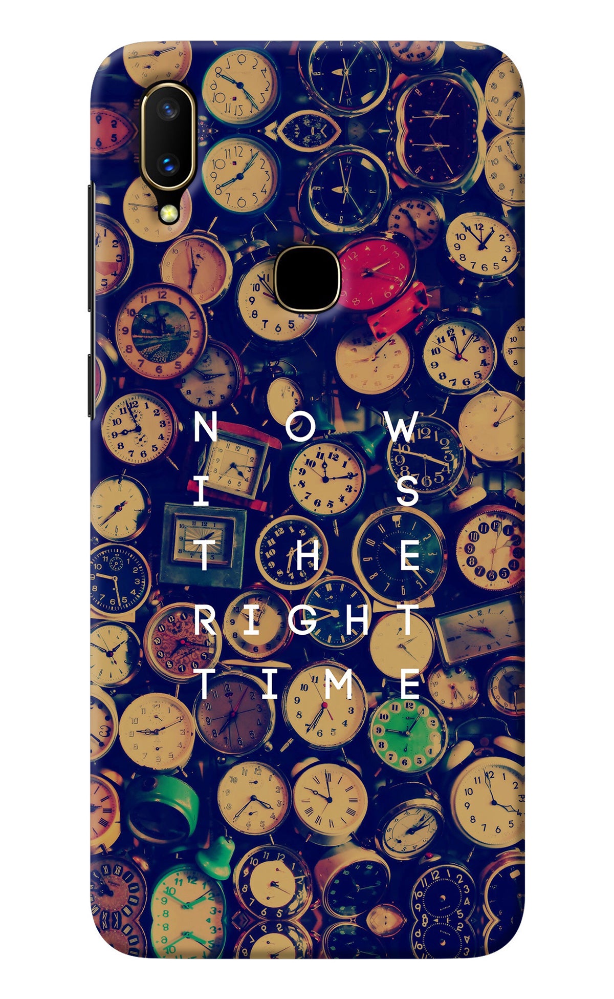 Now is the Right Time Quote Vivo V11 Back Cover