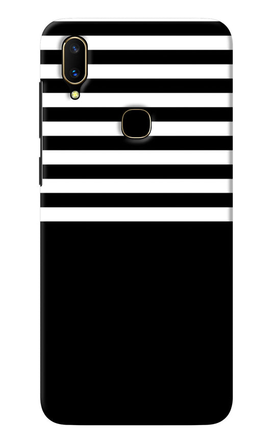 Black and White Print Vivo V11 Back Cover