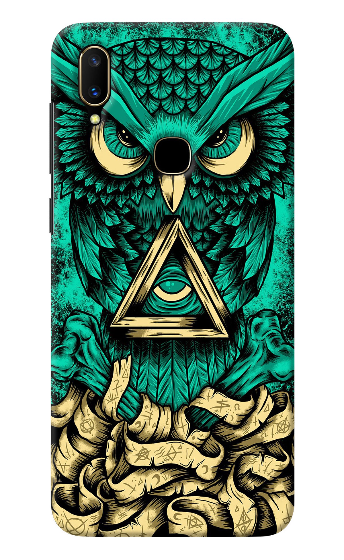 Green Owl Vivo V11 Back Cover