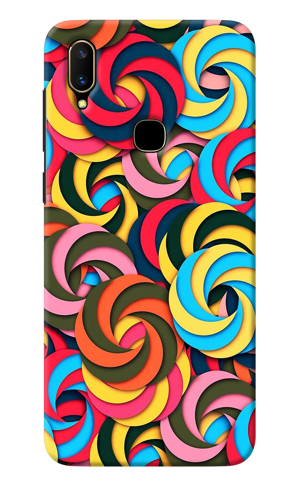 Spiral Pattern Vivo V11 Back Cover