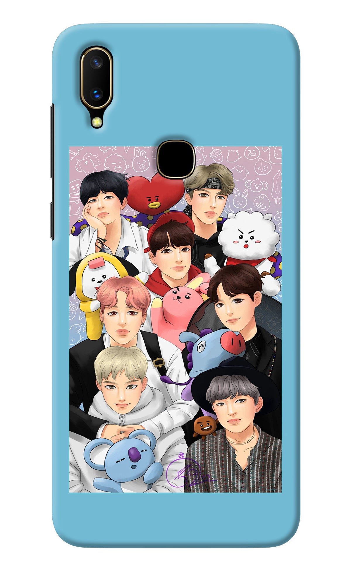 BTS with animals Vivo V11 Back Cover