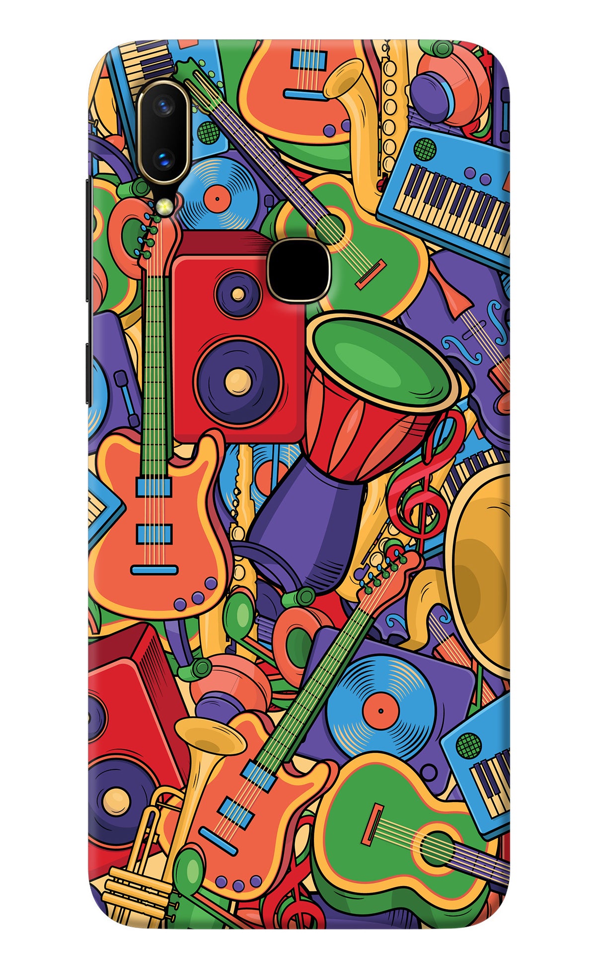 Music Instrument Doodle Vivo V11 Back Cover