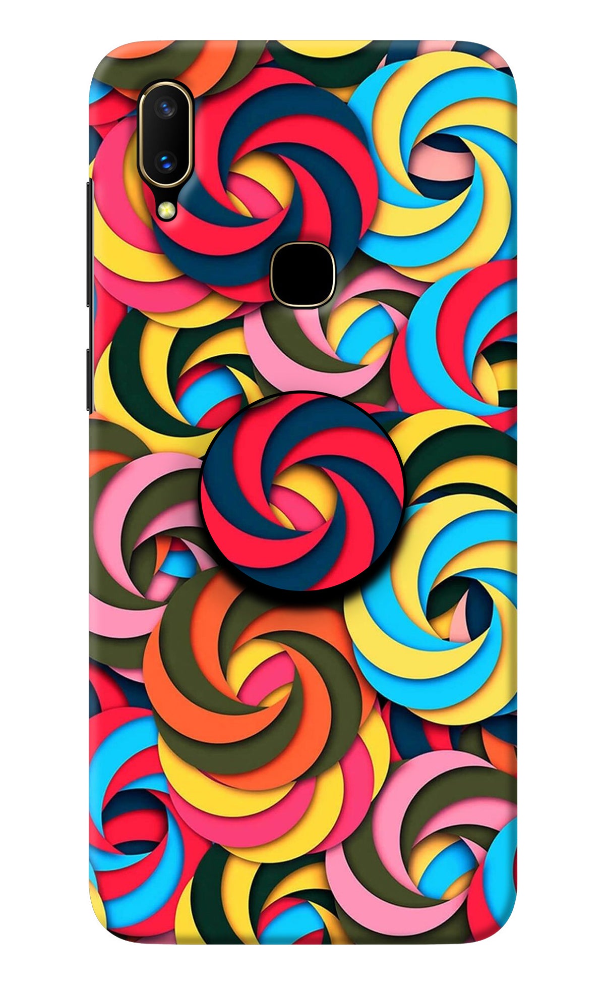 Spiral Pattern Vivo V11 Pop Case