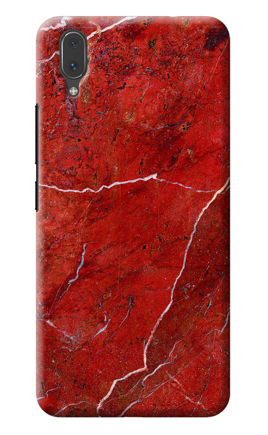 Red Marble Design Vivo X21 Back Cover