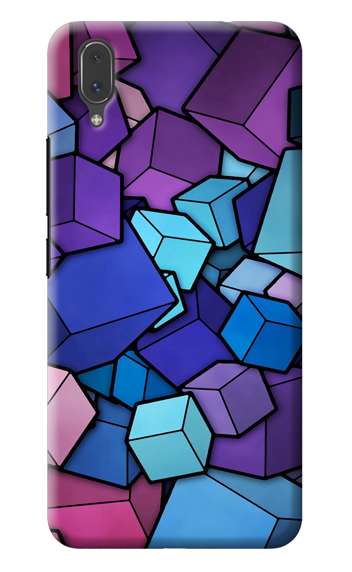 Cubic Abstract Vivo X21 Back Cover