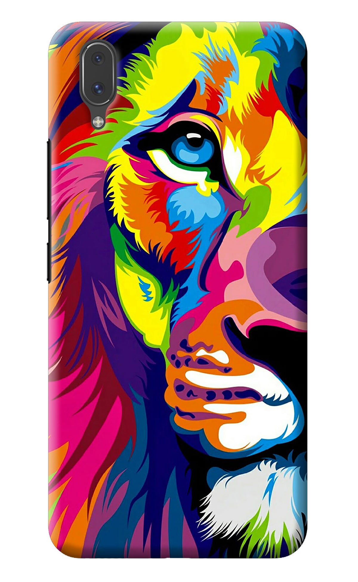 Lion Half Face Vivo X21 Back Cover