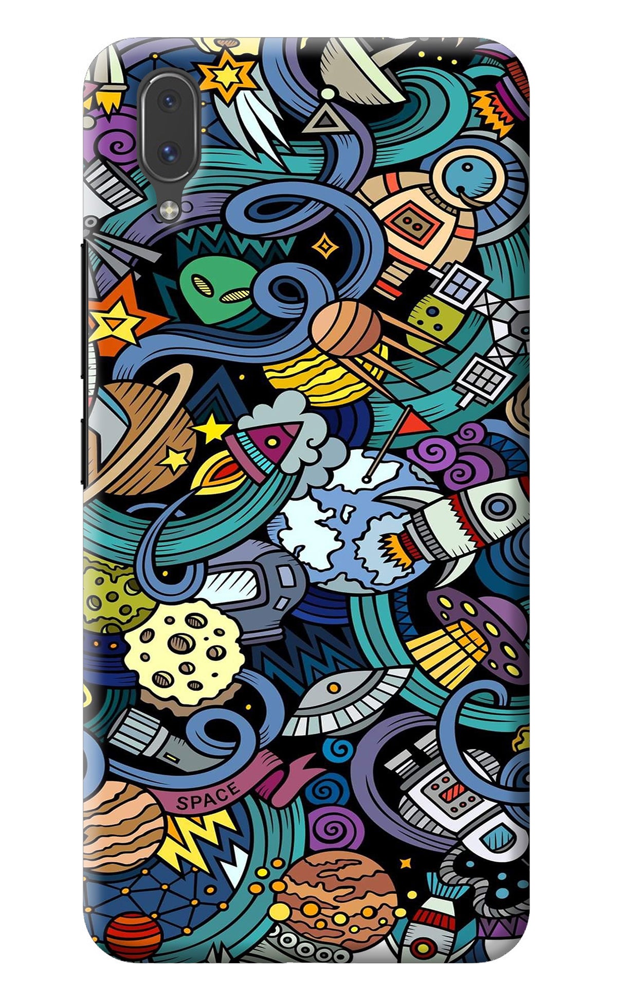 Space Abstract Vivo X21 Back Cover