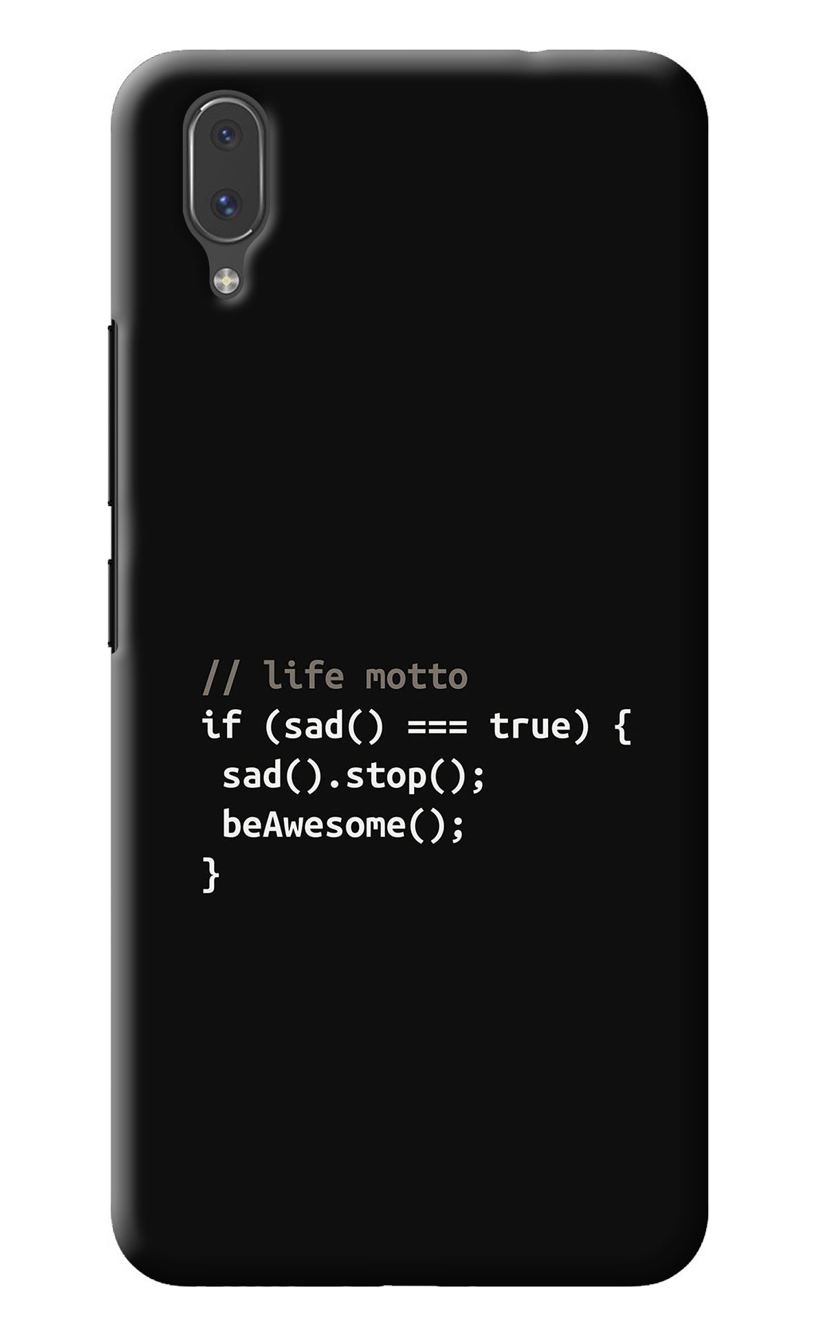 Life Motto Code Vivo X21 Back Cover