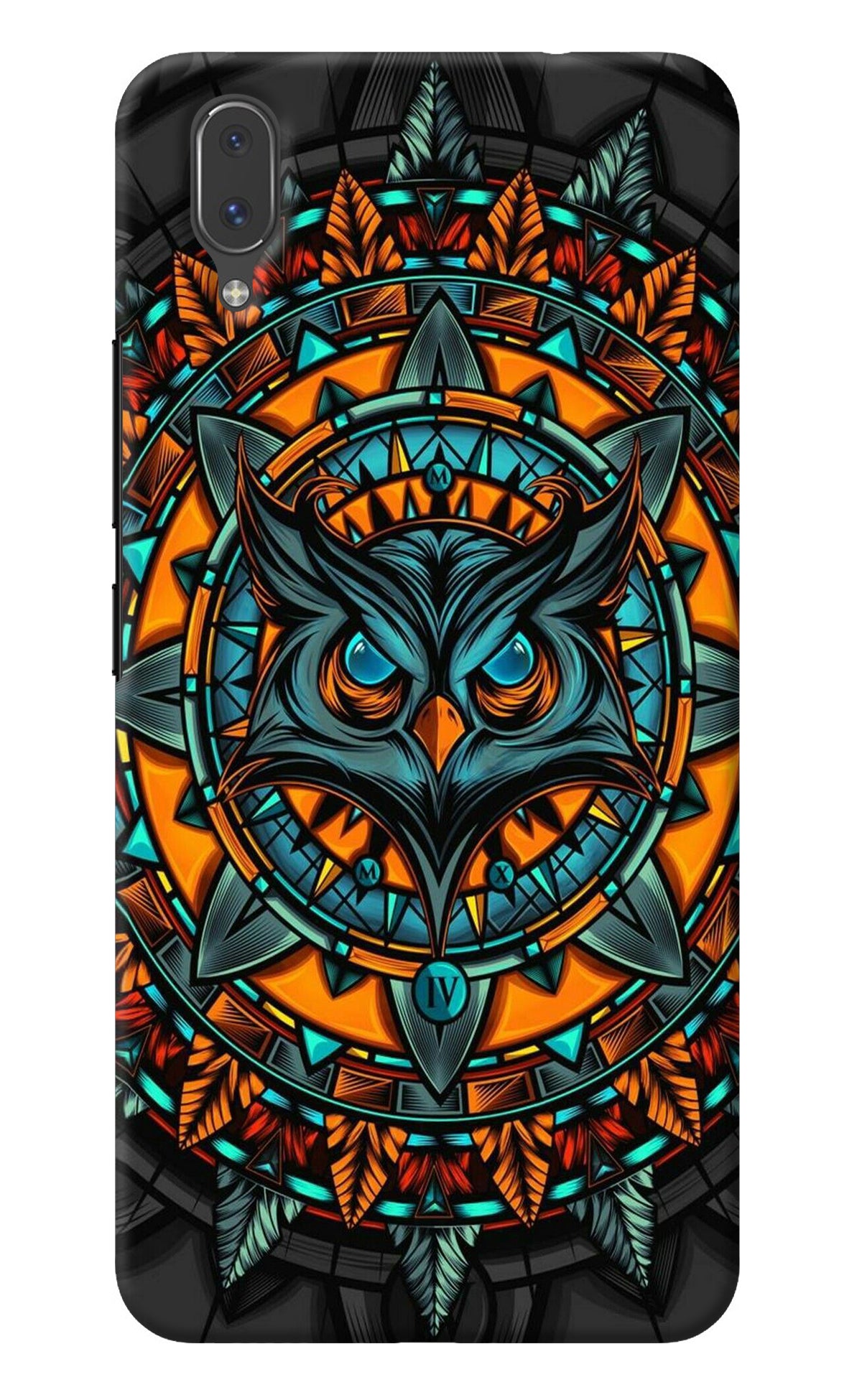 Angry Owl Art Vivo X21 Back Cover