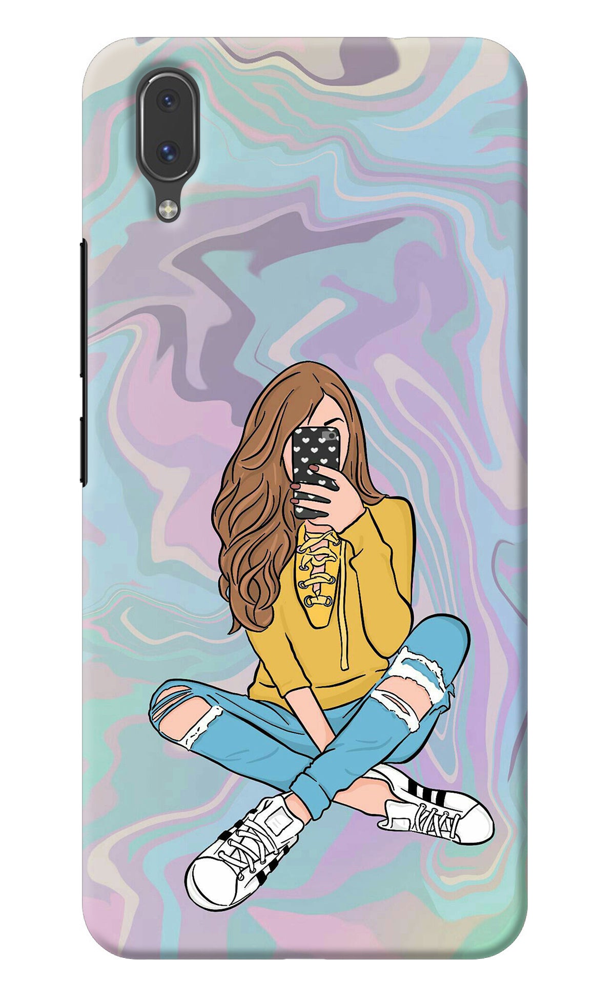 Selfie Girl Vivo X21 Back Cover