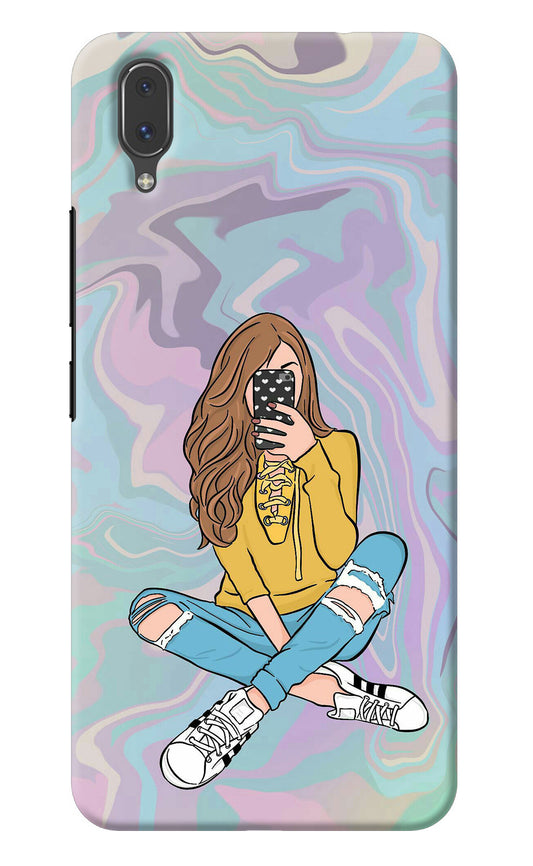 Selfie Girl Vivo X21 Back Cover