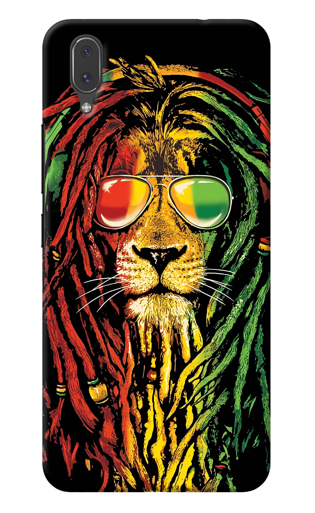 Rasta Lion Vivo X21 Back Cover