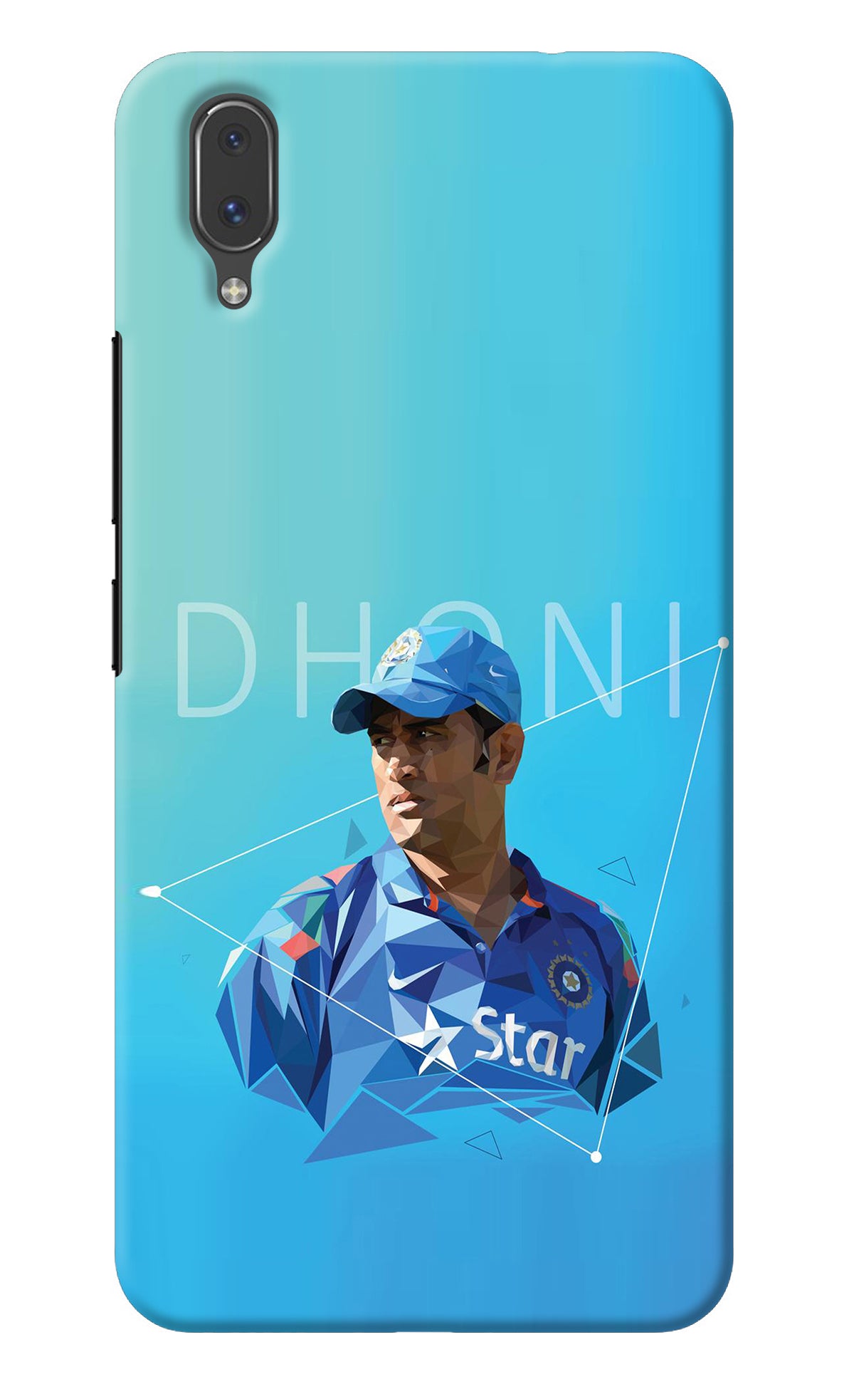 Dhoni Artwork Vivo X21 Back Cover