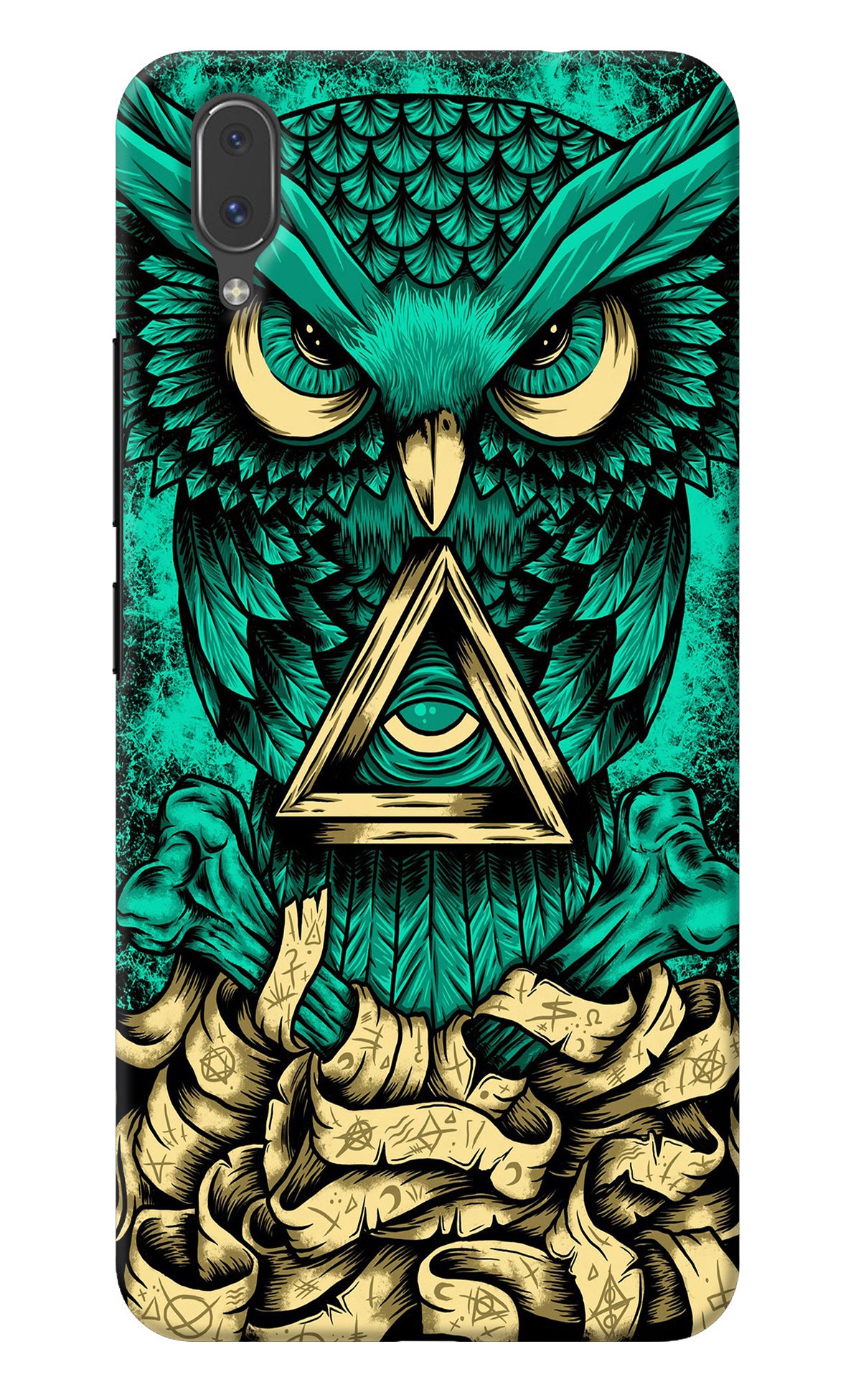 Green Owl Vivo X21 Back Cover