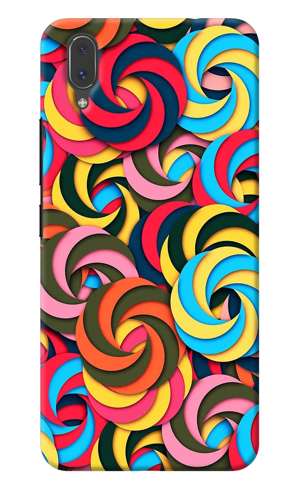 Spiral Pattern Vivo X21 Back Cover