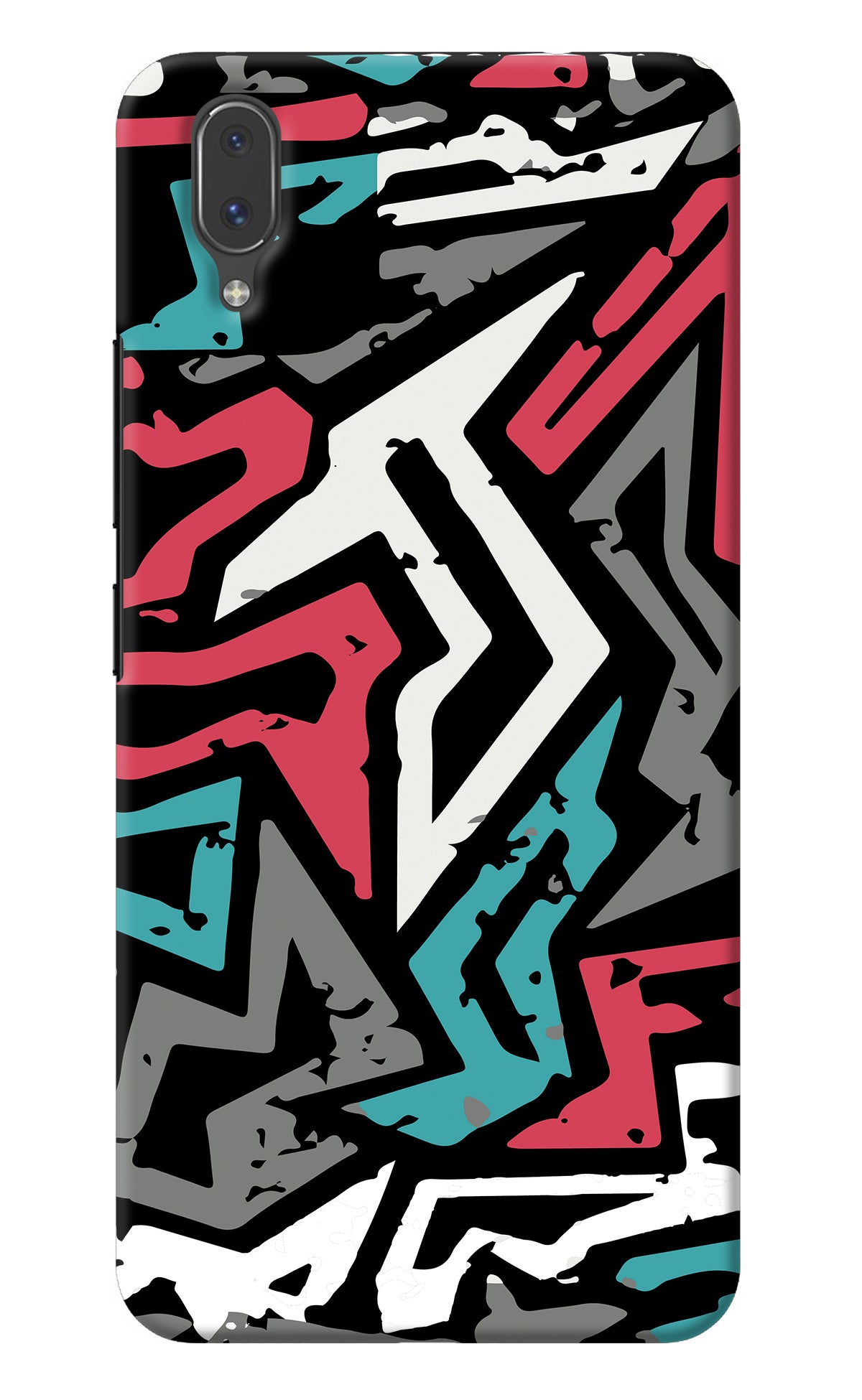 Geometric Graffiti Vivo X21 Back Cover