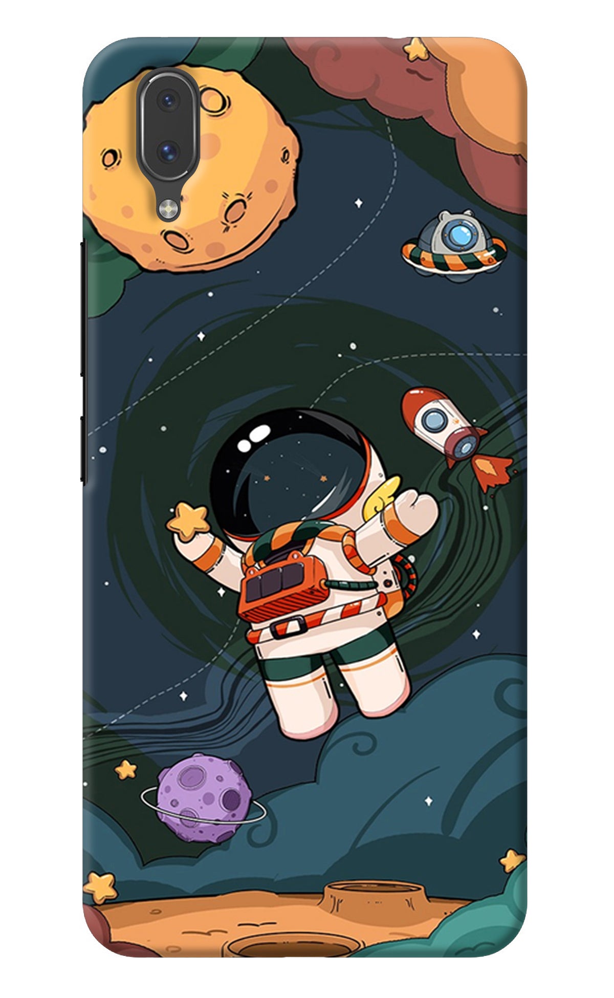 Cartoon Astronaut Vivo X21 Back Cover