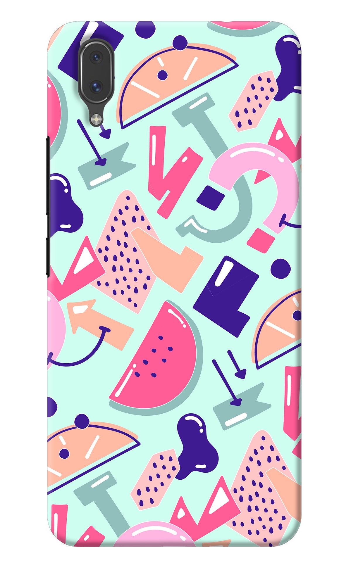 Doodle Pattern Vivo X21 Back Cover