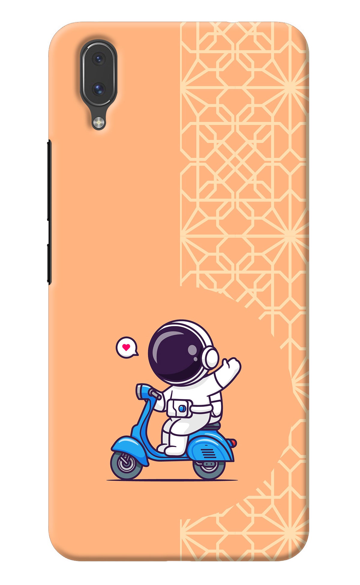 Cute Astronaut Riding Vivo X21 Back Cover