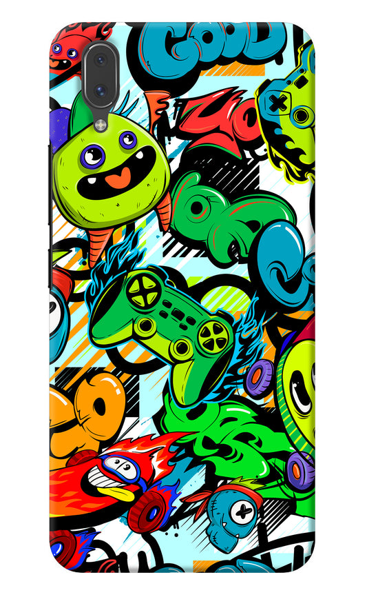 Game Doodle Vivo X21 Back Cover