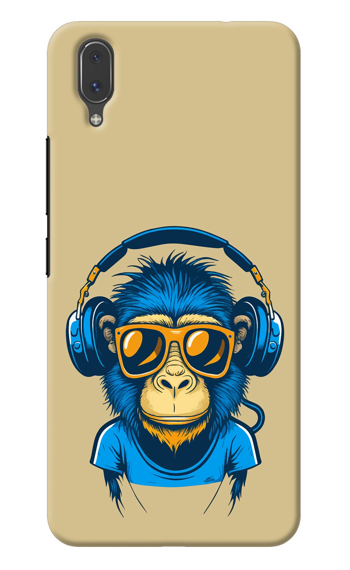 Monkey Headphone Vivo X21 Back Cover