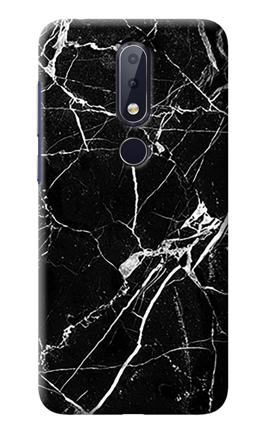 Black Marble Pattern Nokia 6.1 plus Back Cover