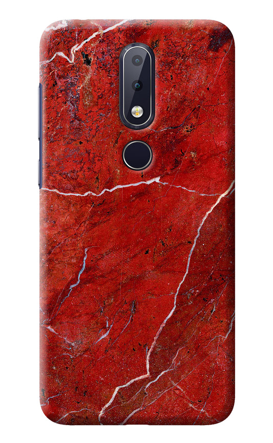 Red Marble Design Nokia 6.1 plus Back Cover