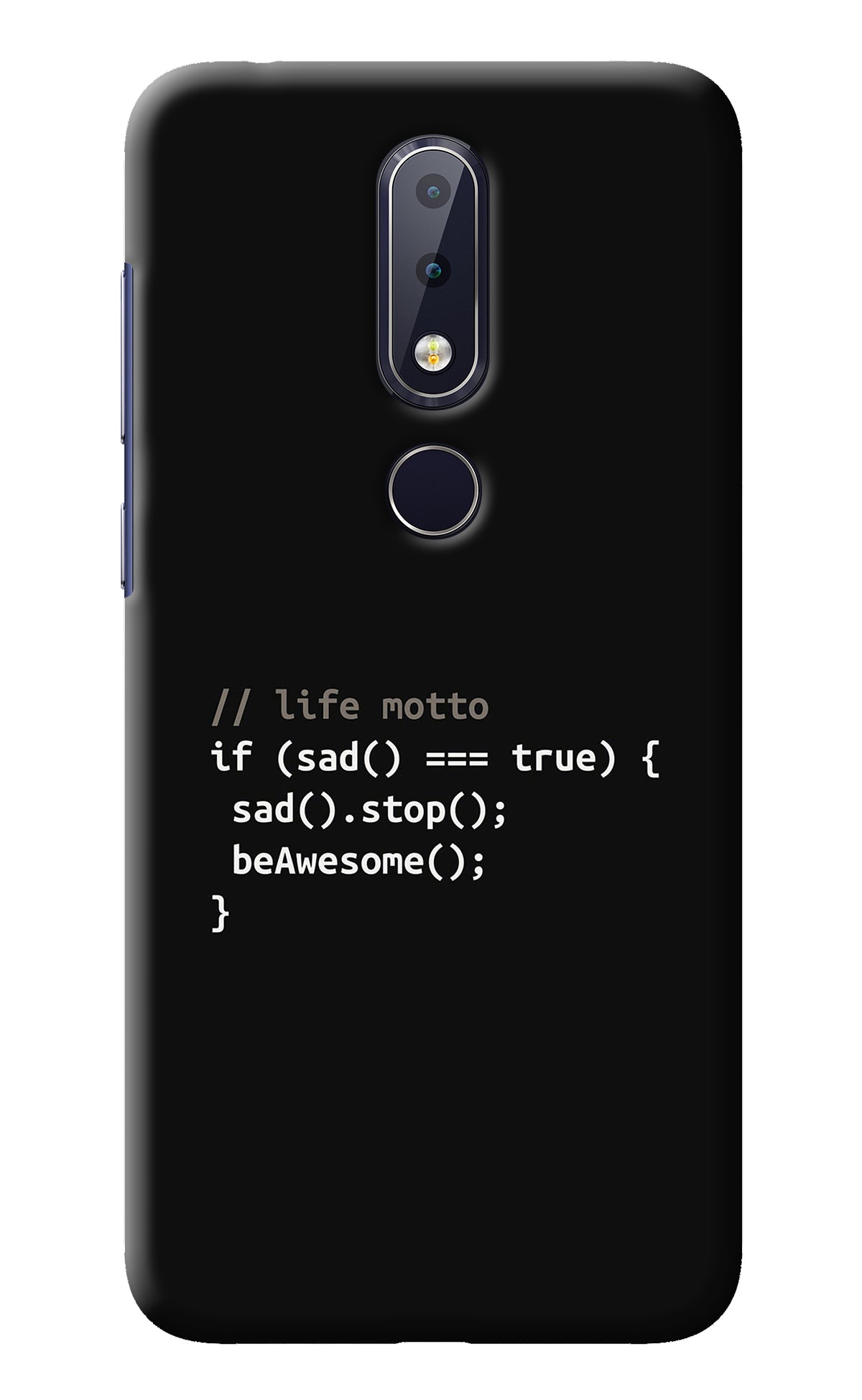 Life Motto Code Nokia 6.1 plus Back Cover