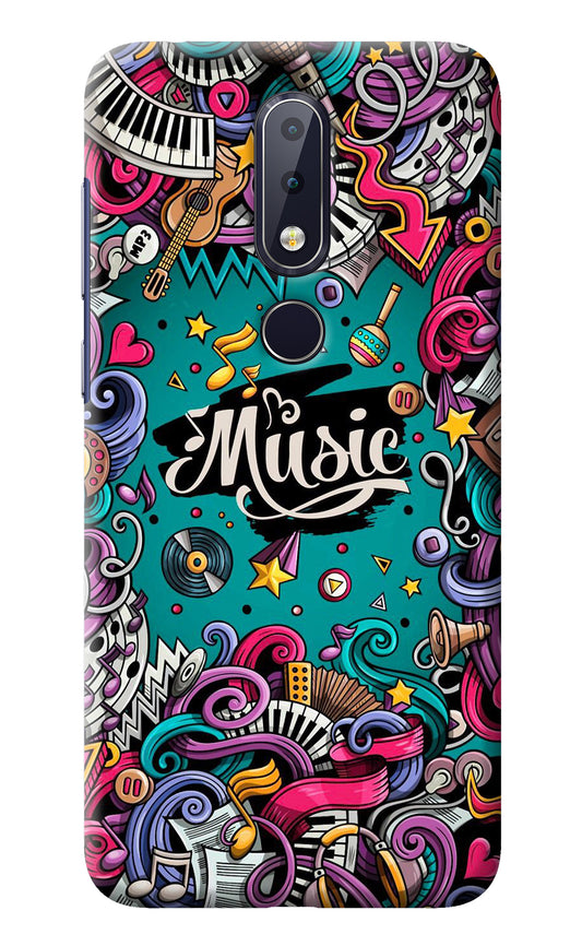 Music Graffiti Nokia 6.1 plus Back Cover