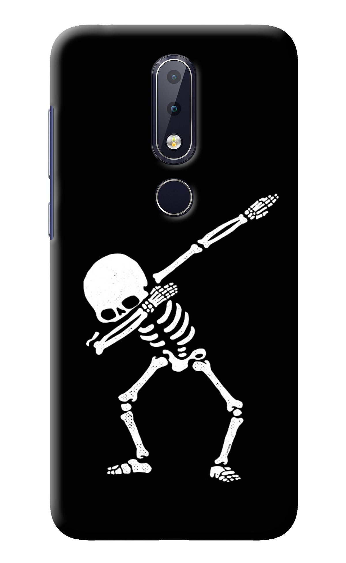 Dabbing Skeleton Art Nokia 6.1 plus Back Cover