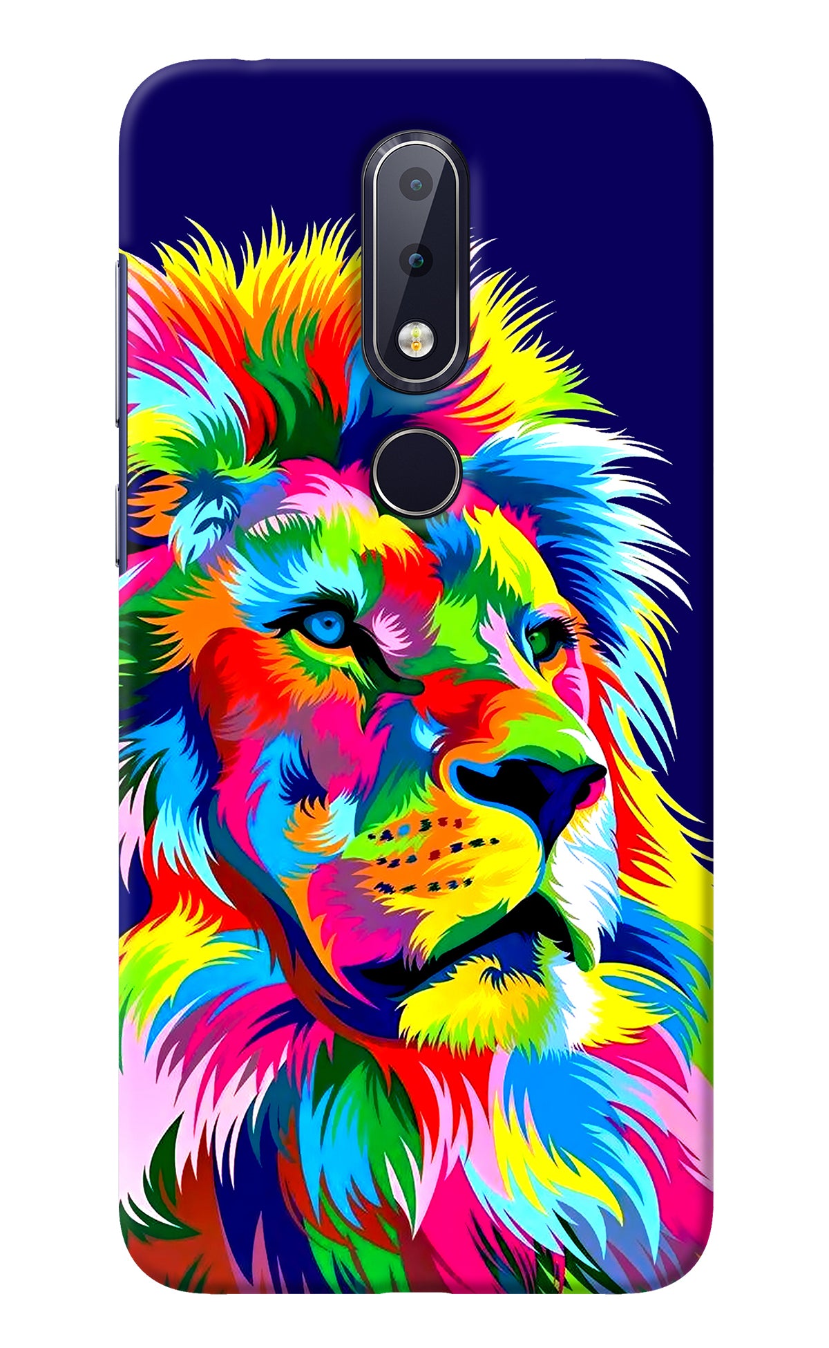 Vector Art Lion Nokia 6.1 plus Back Cover