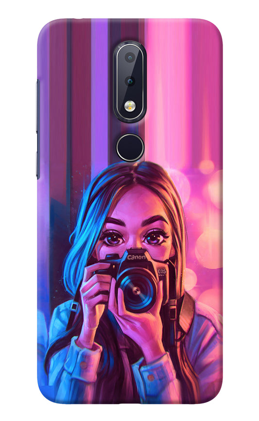 Girl Photographer Nokia 6.1 plus Back Cover
