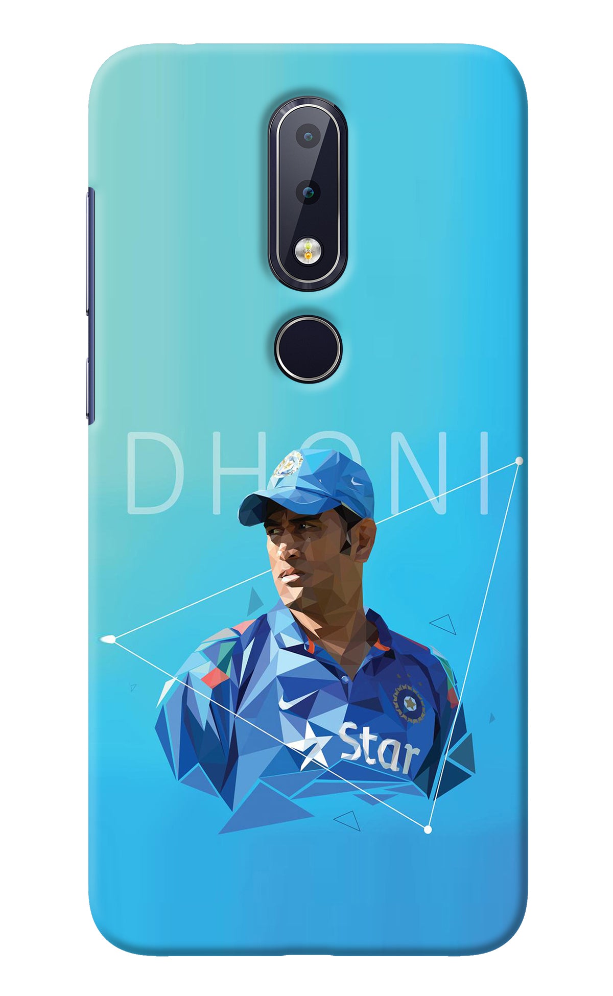 Dhoni Artwork Nokia 6.1 plus Back Cover