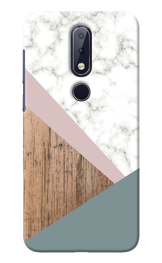 Marble wood Abstract Nokia 6.1 plus Back Cover