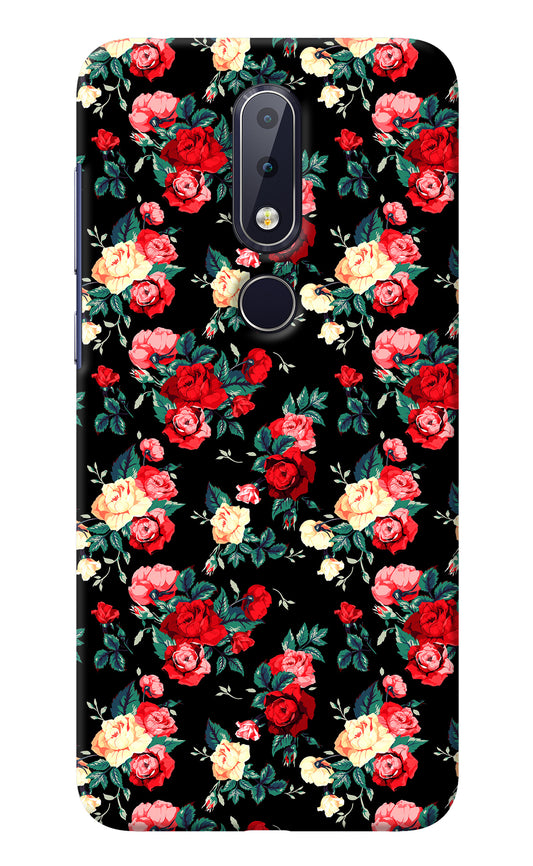 Rose Pattern Nokia 6.1 plus Back Cover