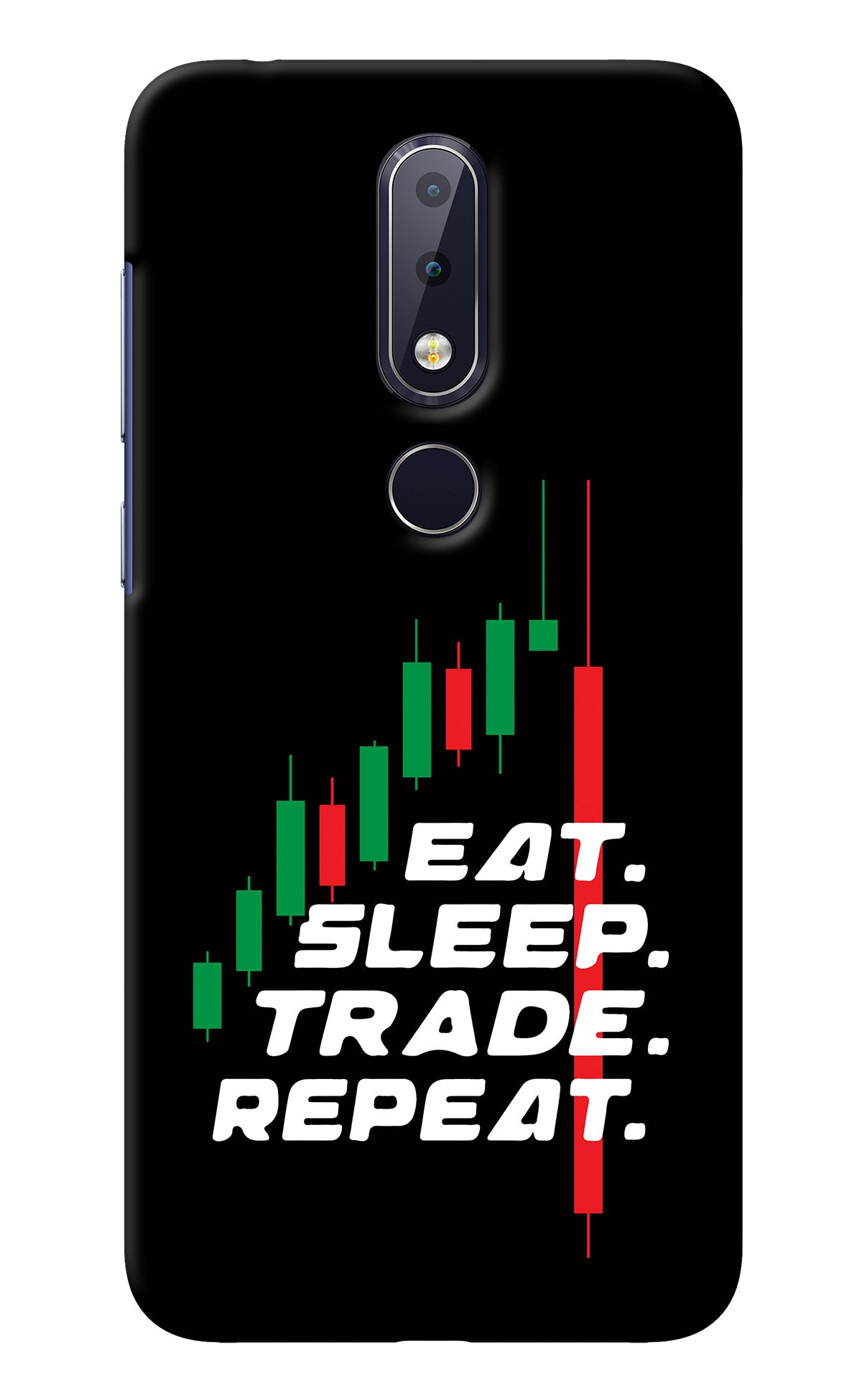 Eat Sleep Trade Repeat Nokia 6.1 plus Back Cover