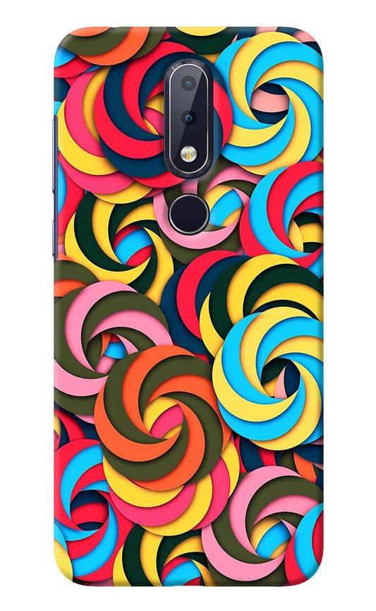 Spiral Pattern Nokia 6.1 plus Back Cover