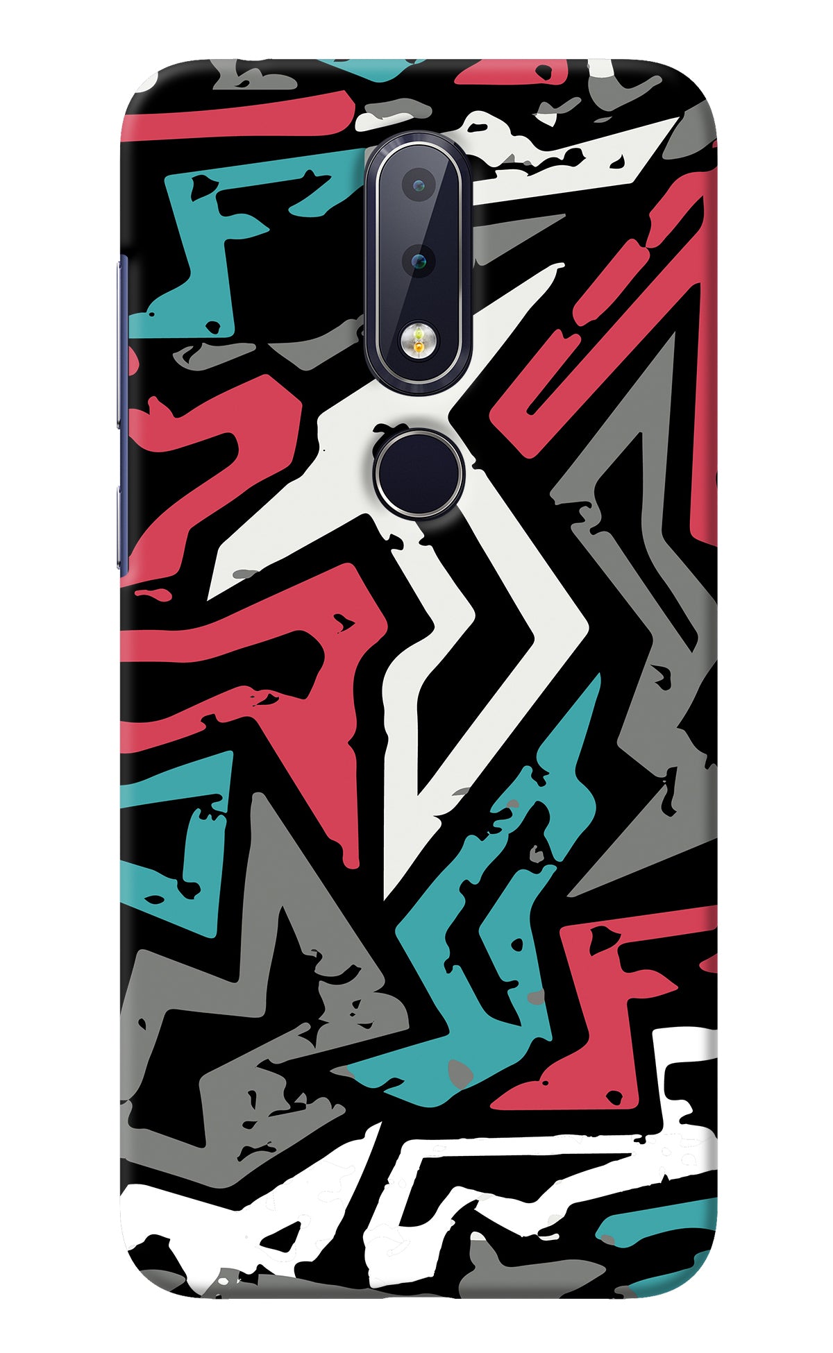 Geometric Graffiti Nokia 6.1 plus Back Cover