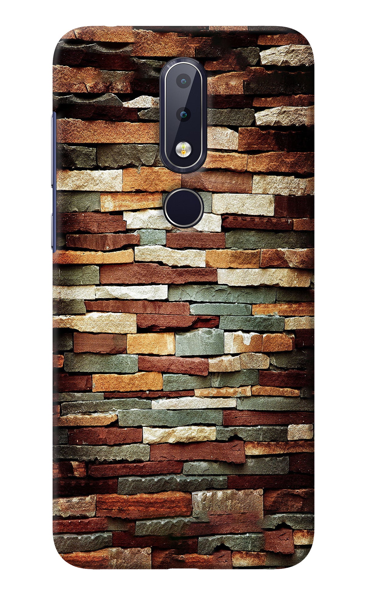 Bricks Pattern Nokia 6.1 plus Back Cover