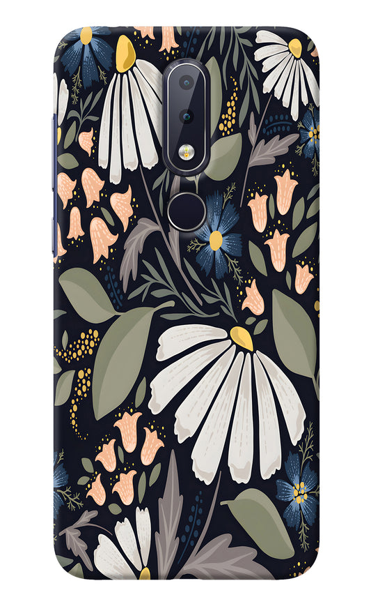 Flowers Art Nokia 6.1 plus Back Cover