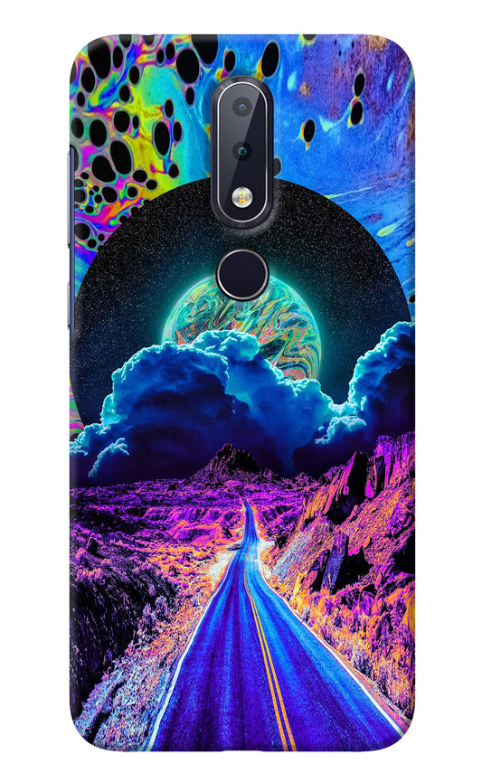 Psychedelic Painting Nokia 6.1 plus Back Cover